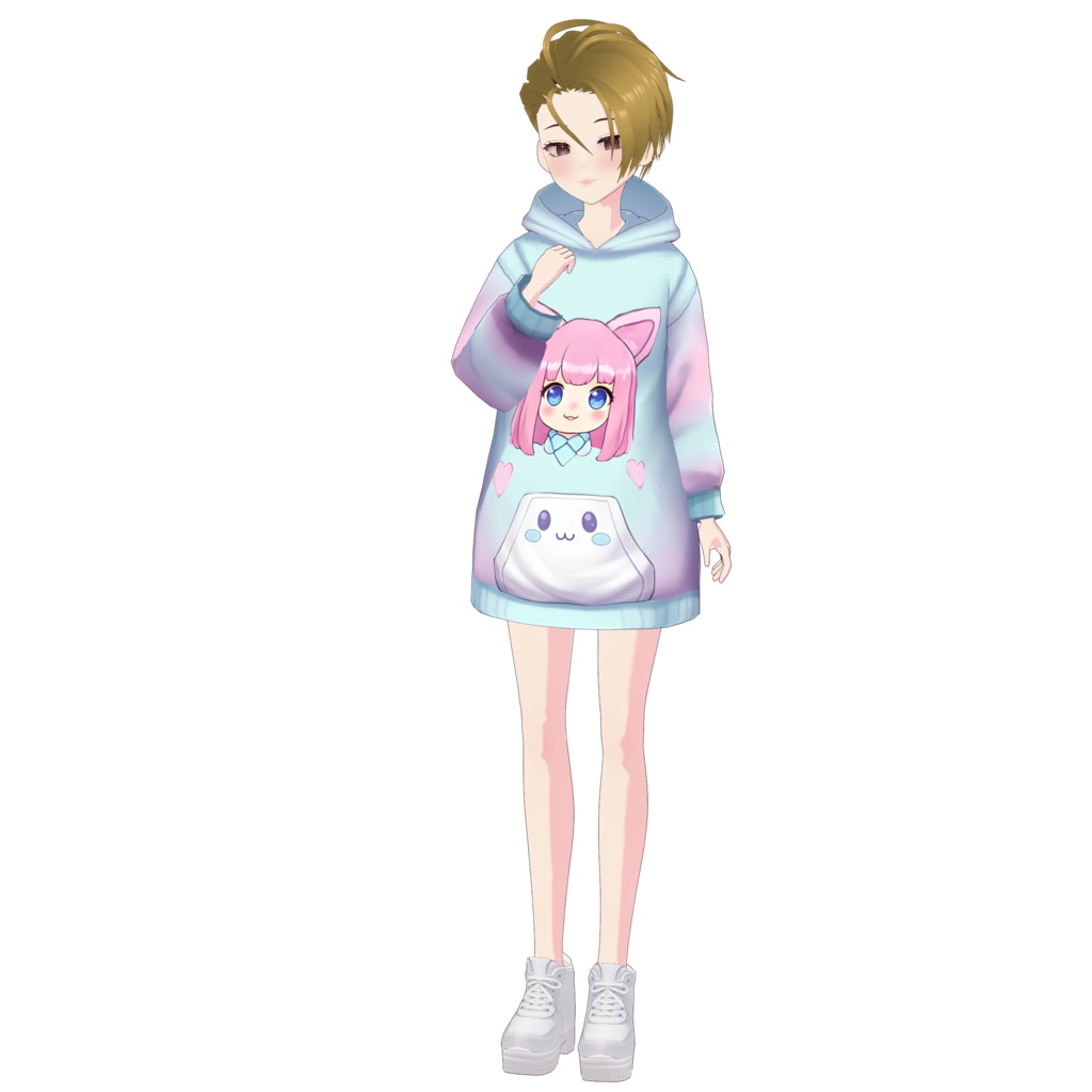 FREE VROID CHARACTER!【むりょう / Free｜VRoidモデル】はりかれマスコットキャラクター｜HARIKARE Mascot Character（VRoid File）