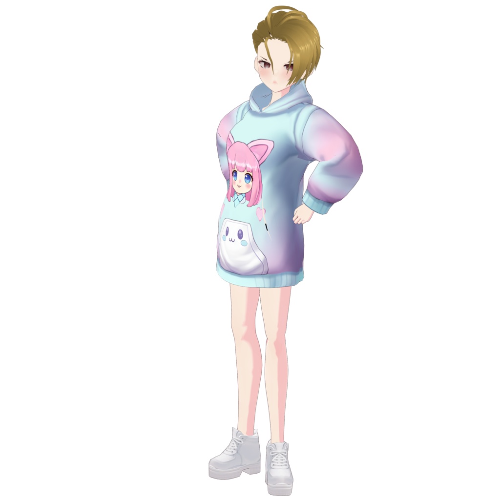 FREE VROID CHARACTER!【むりょう / Free|VRoidモデル】はりかれマスコットキャラクター|HARIKARE Mascot Character(VRoid File)