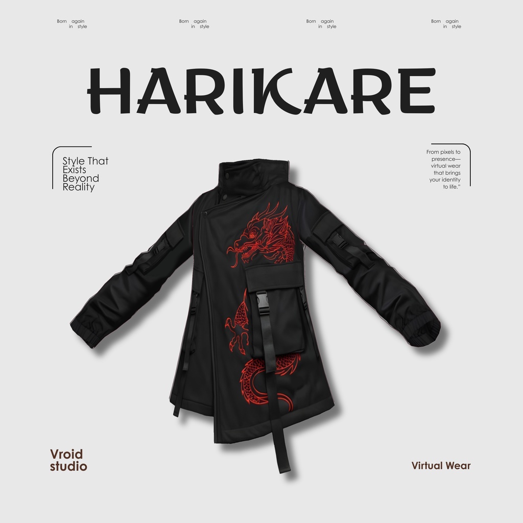 【VRoid Texture & Custom Item】くろドラゴンストリート