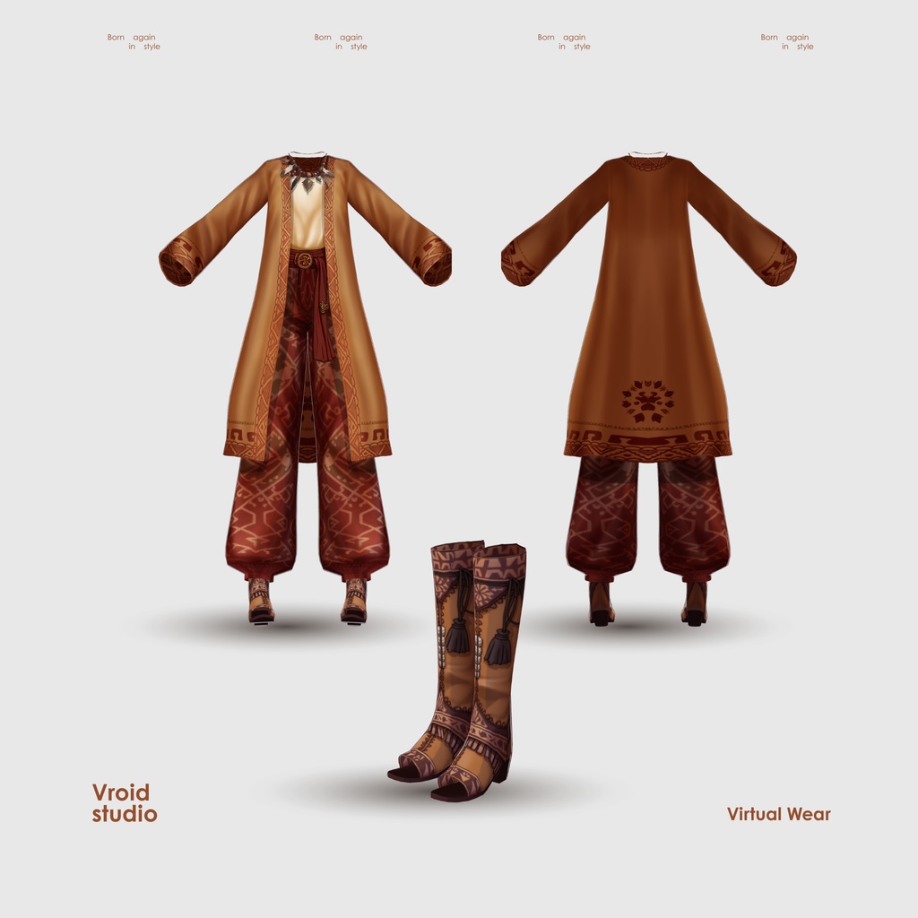 【VRoid Texture & Custom Item】だいちのいしょう