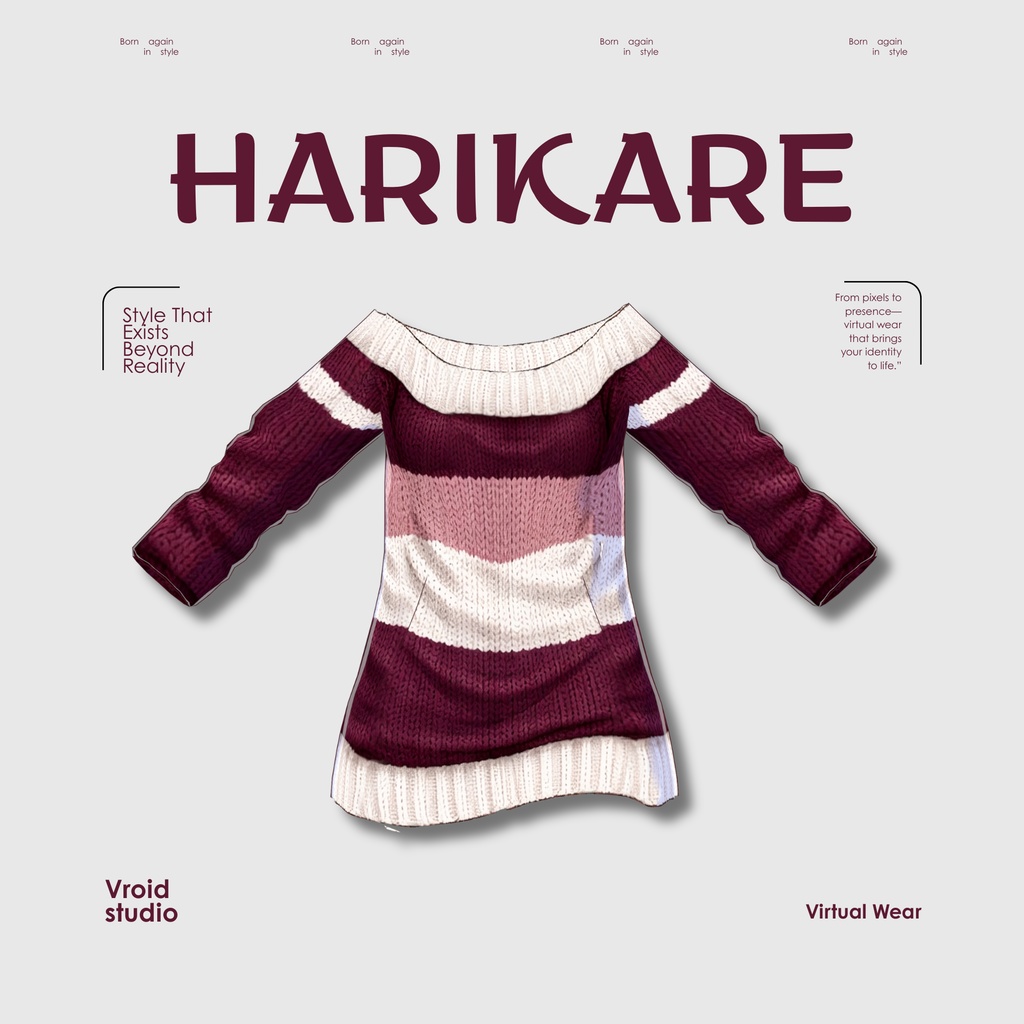 【VRoid Texture & Custom Item】ぼーだーにっとおふしょるだ