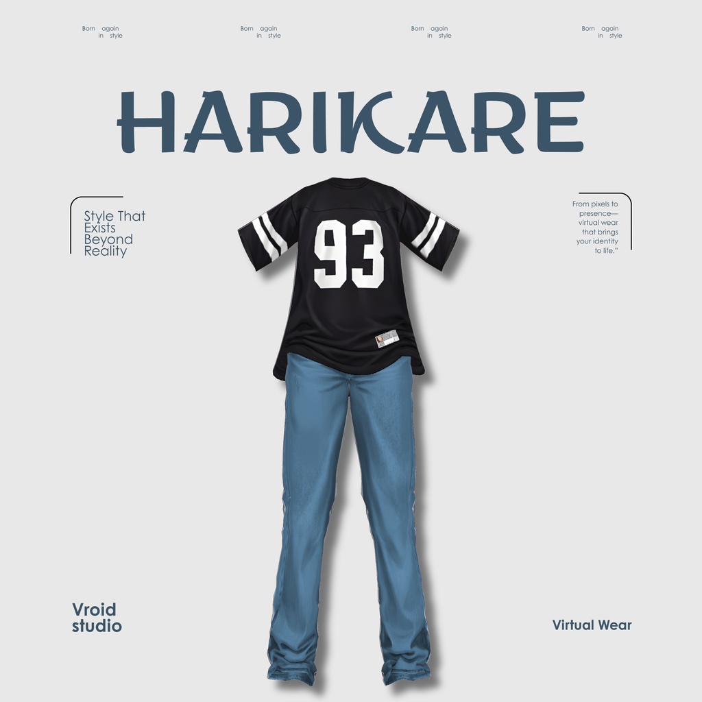 【VRoid Texture & Custom Item】すぽーつてぃーしゃつとでにむぱんつ