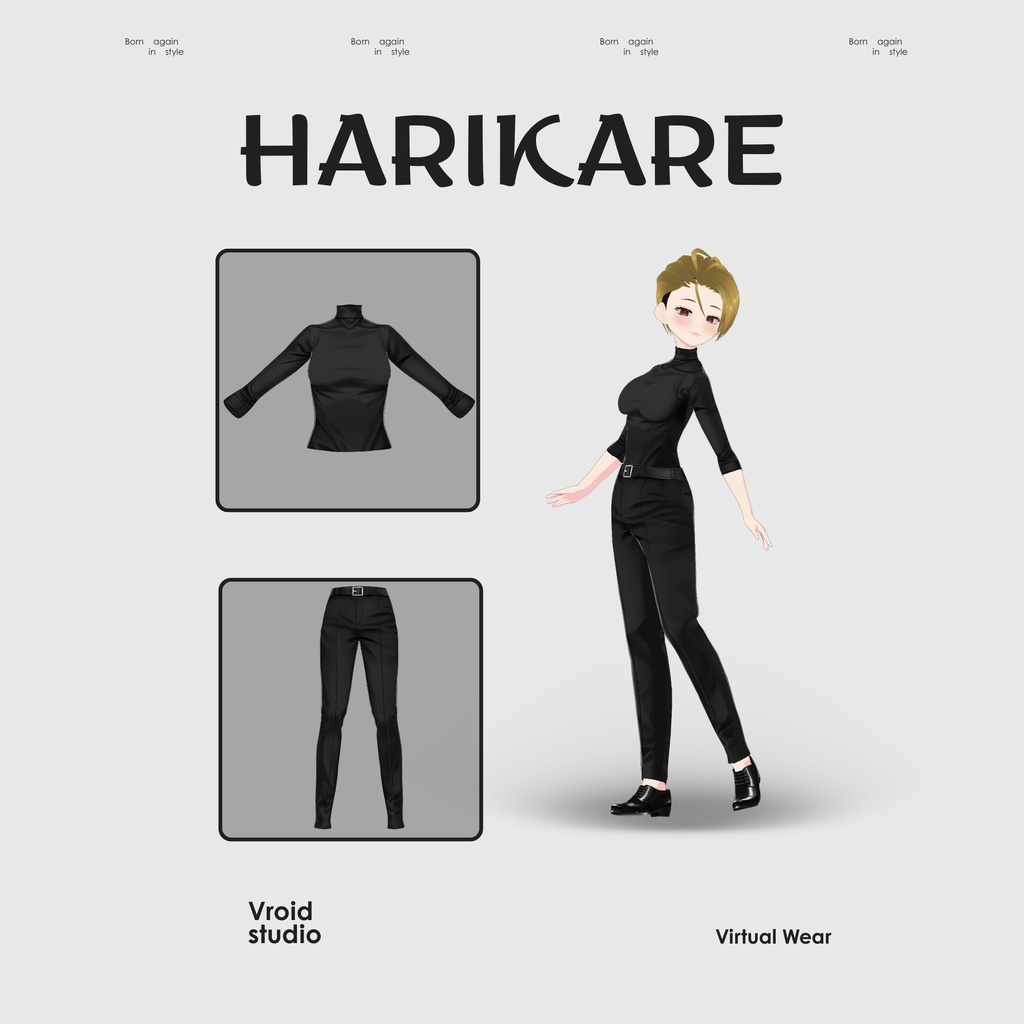 【VRoid Texture & Custom Item 】すりむくろじゃんぷすーつ