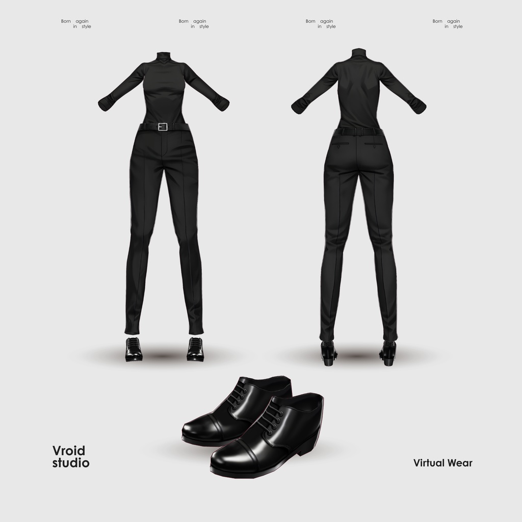 【VRoid Texture & Custom Item 】すりむくろじゃんぷすーつ