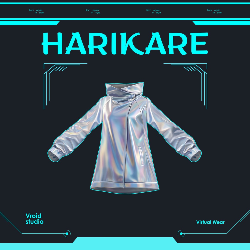 【VRoid Texture & Custom Item 】ひかりさいばーじゃけっと