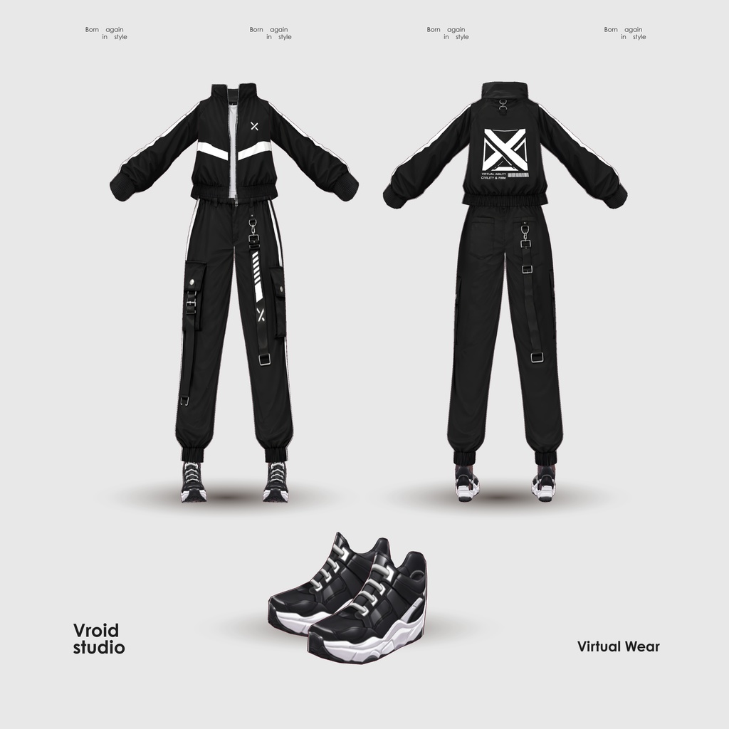 【VRoid Texture & Custom Item 】みらいすとりーとすーつ