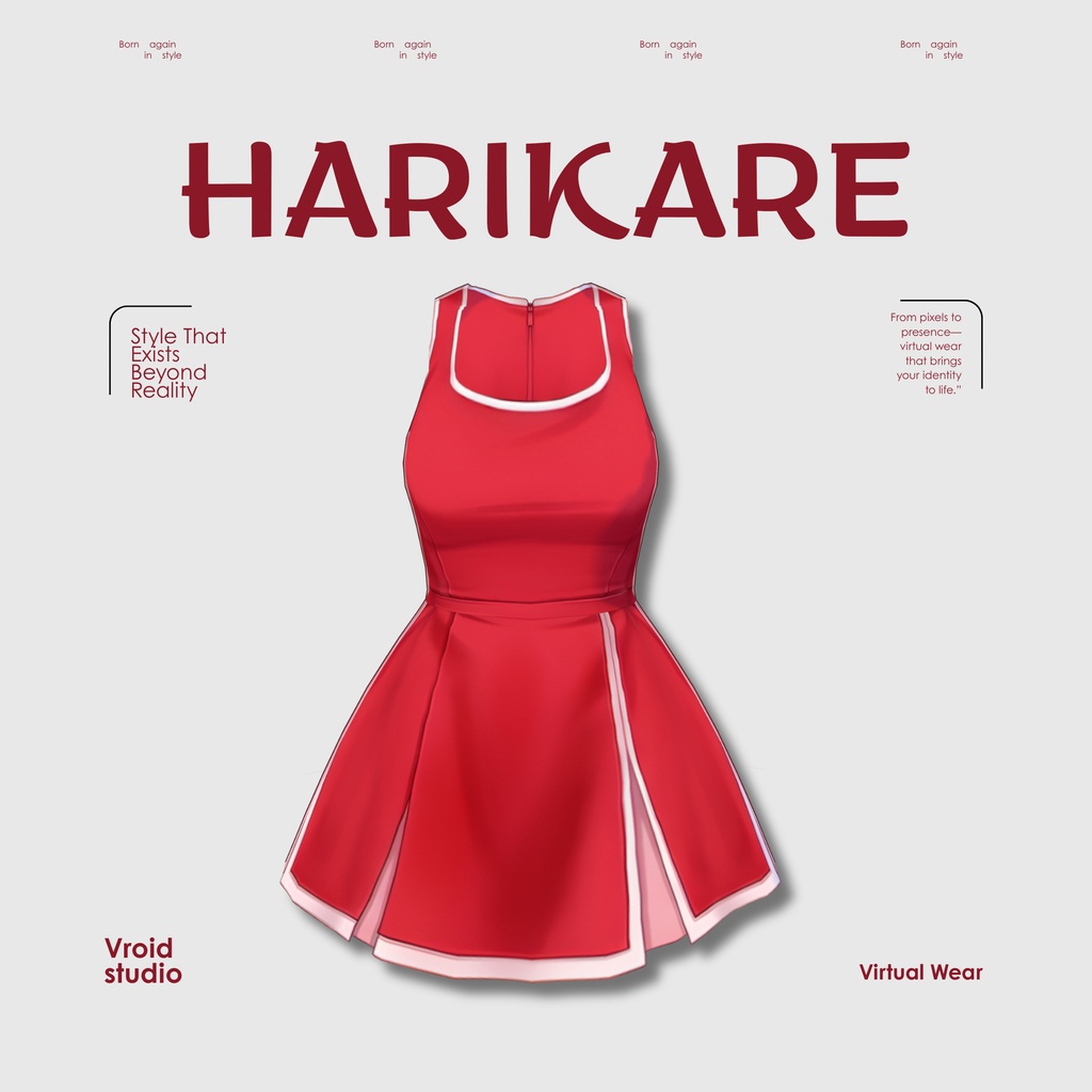 【VRoid Texture & Custom Item 】すかーれっとスポーツどれす