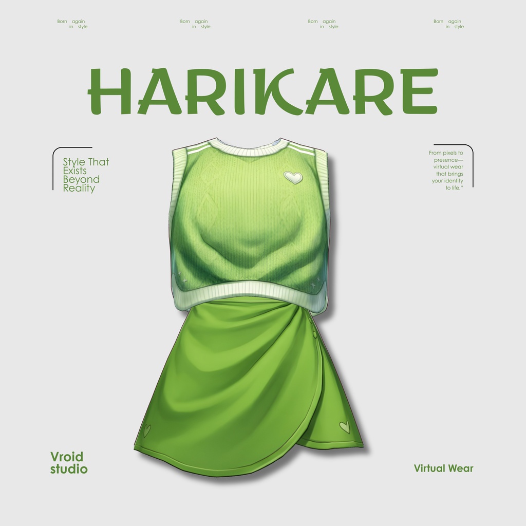 【VRoid Texture & Custom Item】みんとぐりーんこーで