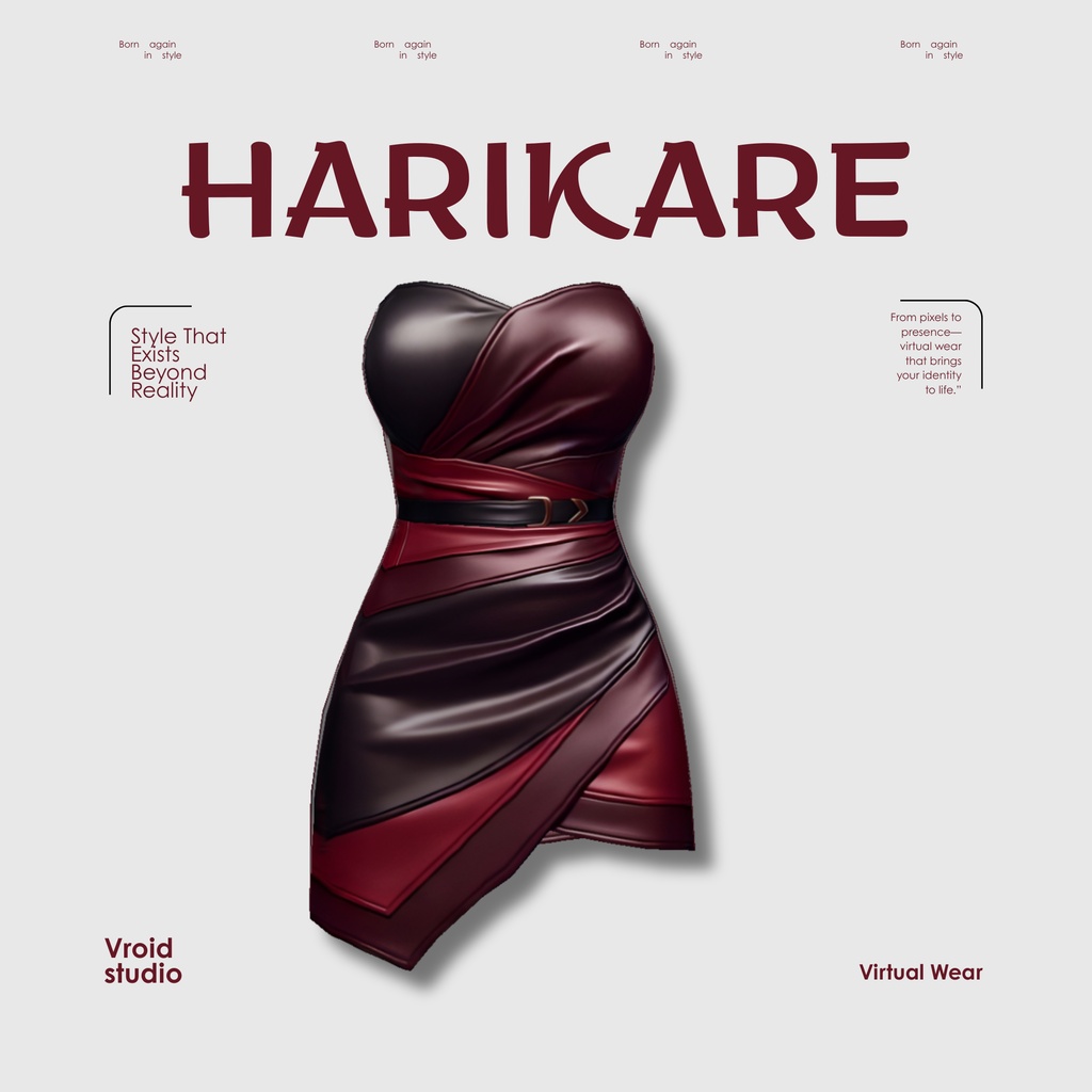 【VRoid Texture & Custom Item】だーくろーずどれす