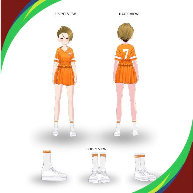 【VRoid Texture & Custom Item WORLD CUP 2026】Orange Glory おらんださぽーたーせっと | Dutch Sunshine