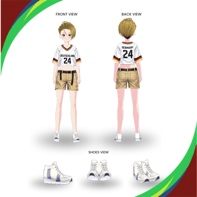 【VRoid Texture & Custom Item WORLD CUP 2026】Iron Victory どいつさぽーたーせっと | Deutsche Power