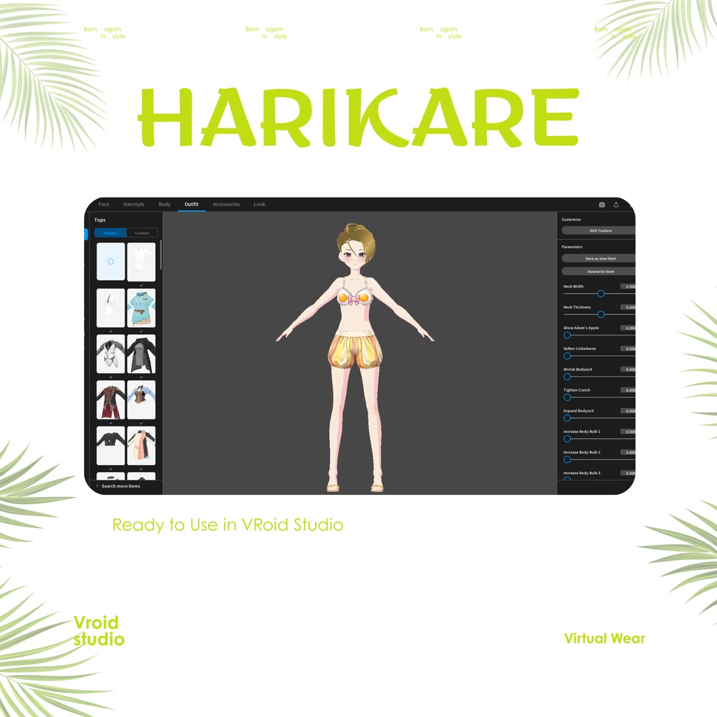 【VRoid Texture & Custom Item】Sunny Egg Splash さんにーさいどすぷらっしゅ