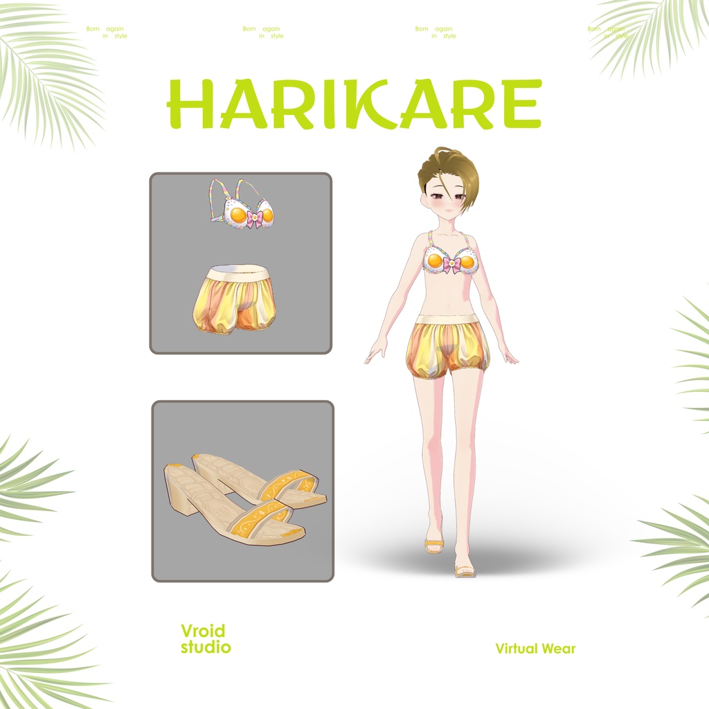 【VRoid Texture & Custom Item】Sunny Egg Splash さんにーさいどすぷらっしゅ