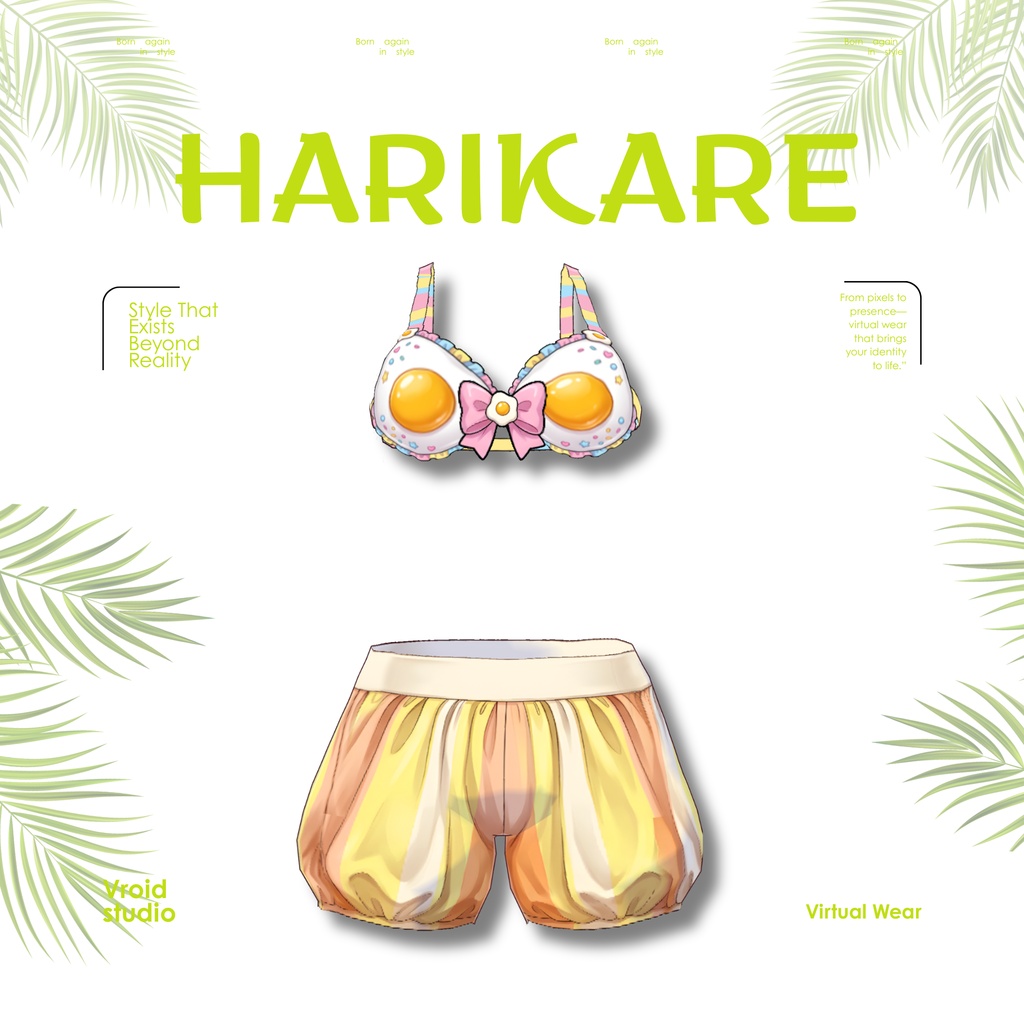 【VRoid Texture & Custom Item】Sunny Egg Splash  さんにーさいどすぷらっしゅ