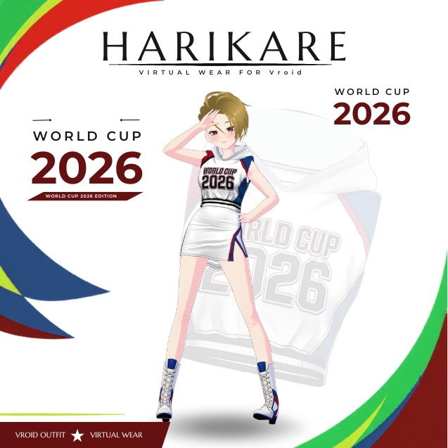 【VRoid Texture & Custom Item WORLD CUP 2026】Global Victory Cheer Set グローバルビクトリーチアセット - Seoul Victory Set