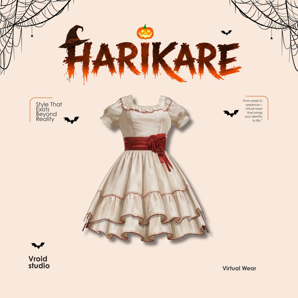 ハロウィン Annabelle dress VRChat vtuber Vroid fashion asset