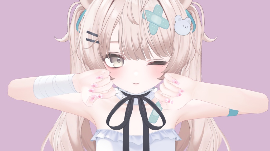 14アバター対応✦ハートチークネイル