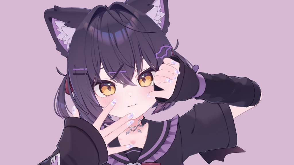 14アバター対応✦ハートチークネイル