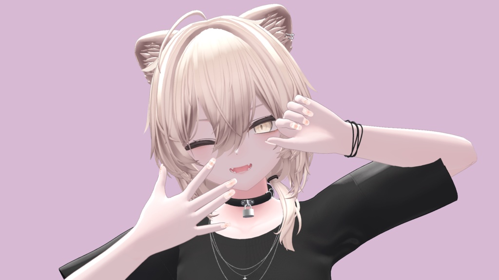 14アバター対応✦ハートチークネイル