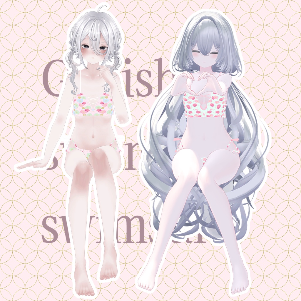 ガールズ夏水着/Girlish summer swimsuit ✦6アバター対応