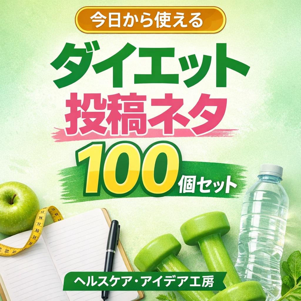 ダイエットSNS投稿ネタ100個｜今日から使えるアイデア集