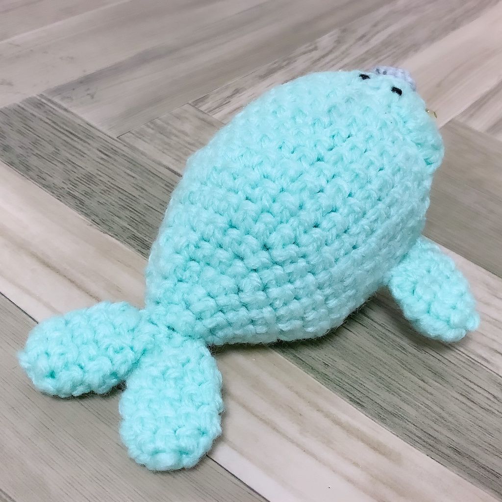 【5/5限定】もちもち編み着ぐるみ:あざらしちゃん【試作品】