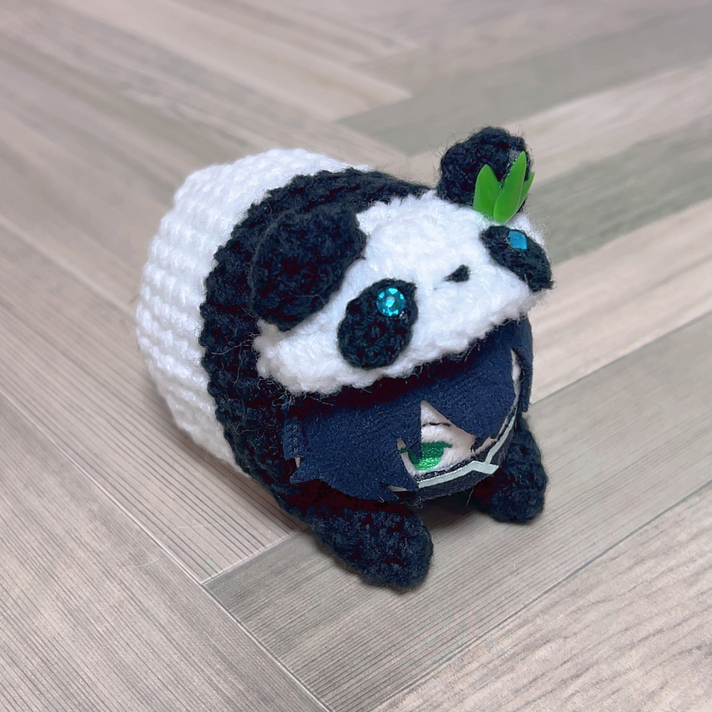 【もちもち編み着ぐるみ】ささぬきぱんだちゃん