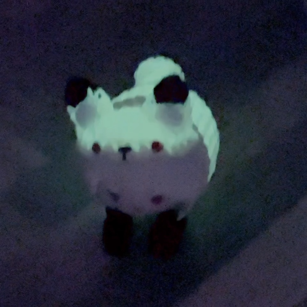 ✨光るシリーズ✨こんこんちゃん【編み着ぐるみ】