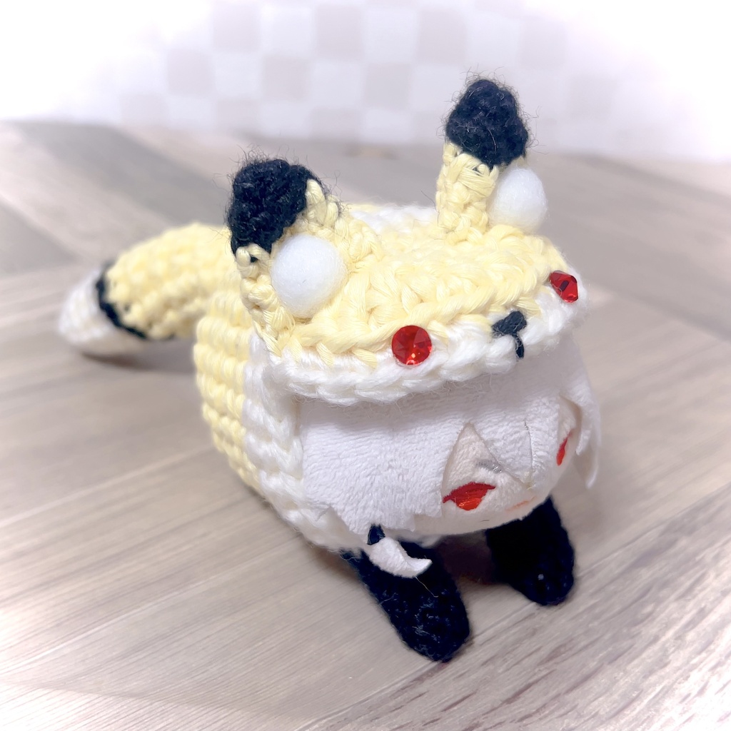 ✨光るシリーズ✨こんこんちゃん【編み着ぐるみ】