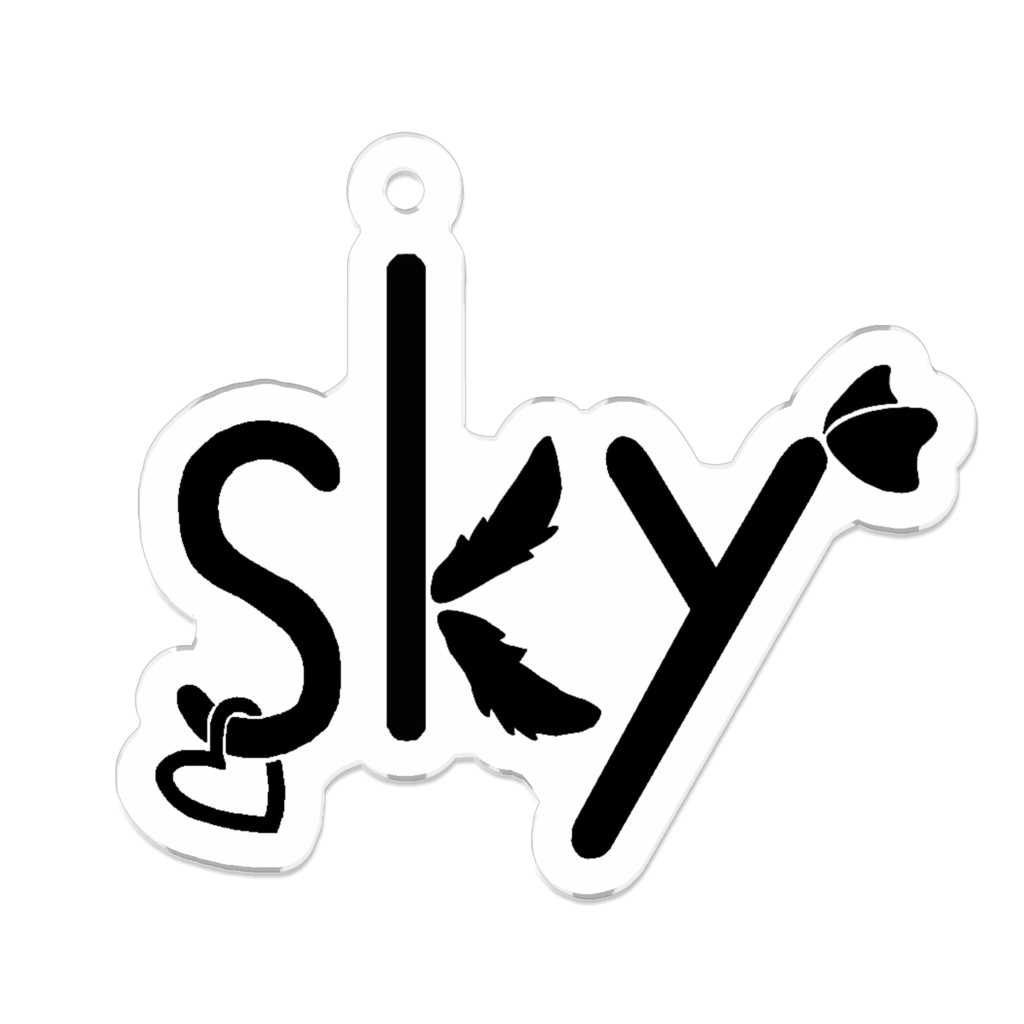 skyアクリルキーホルダー
