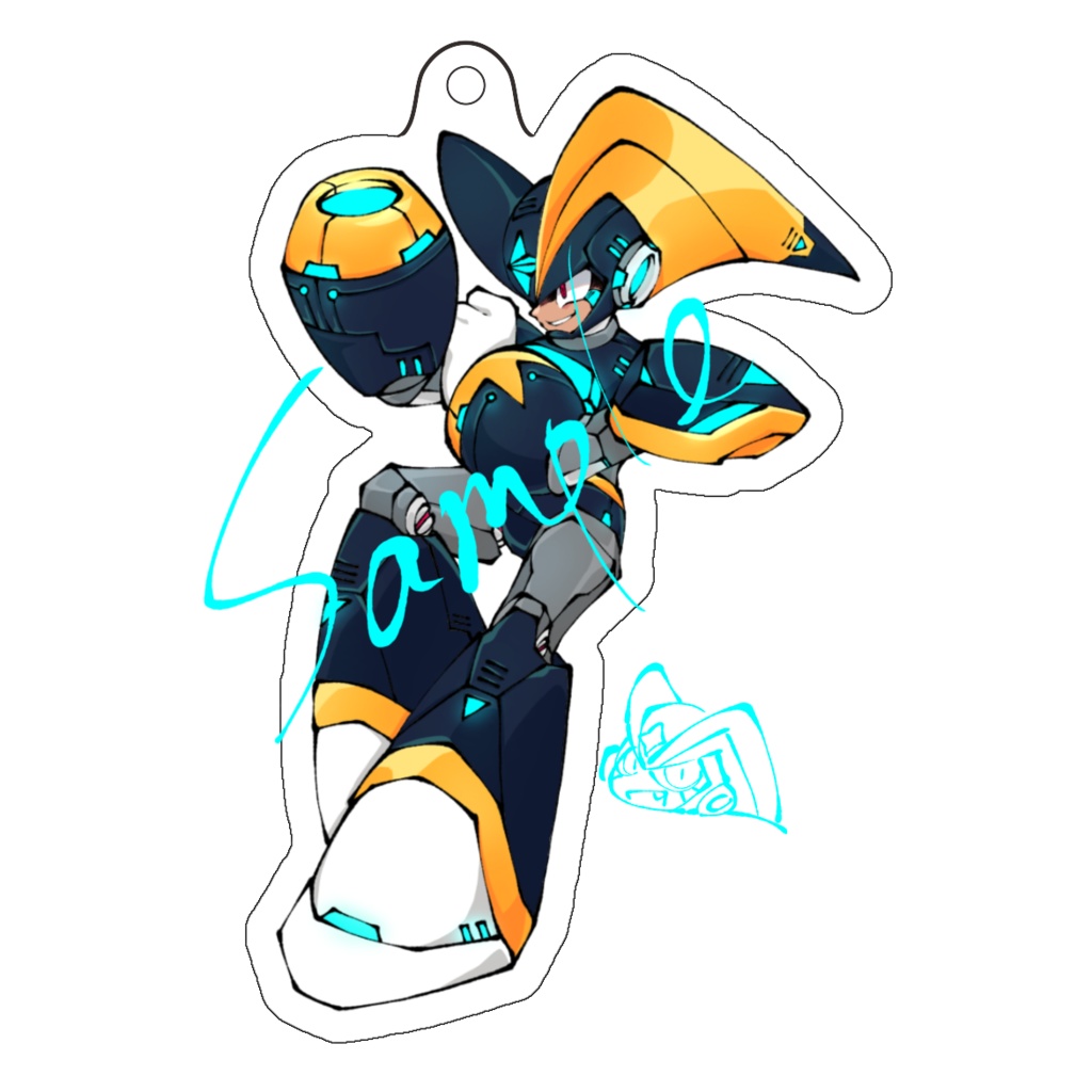 ロックマン　フォルテ　アクリルキーホルダー（サイバー）
