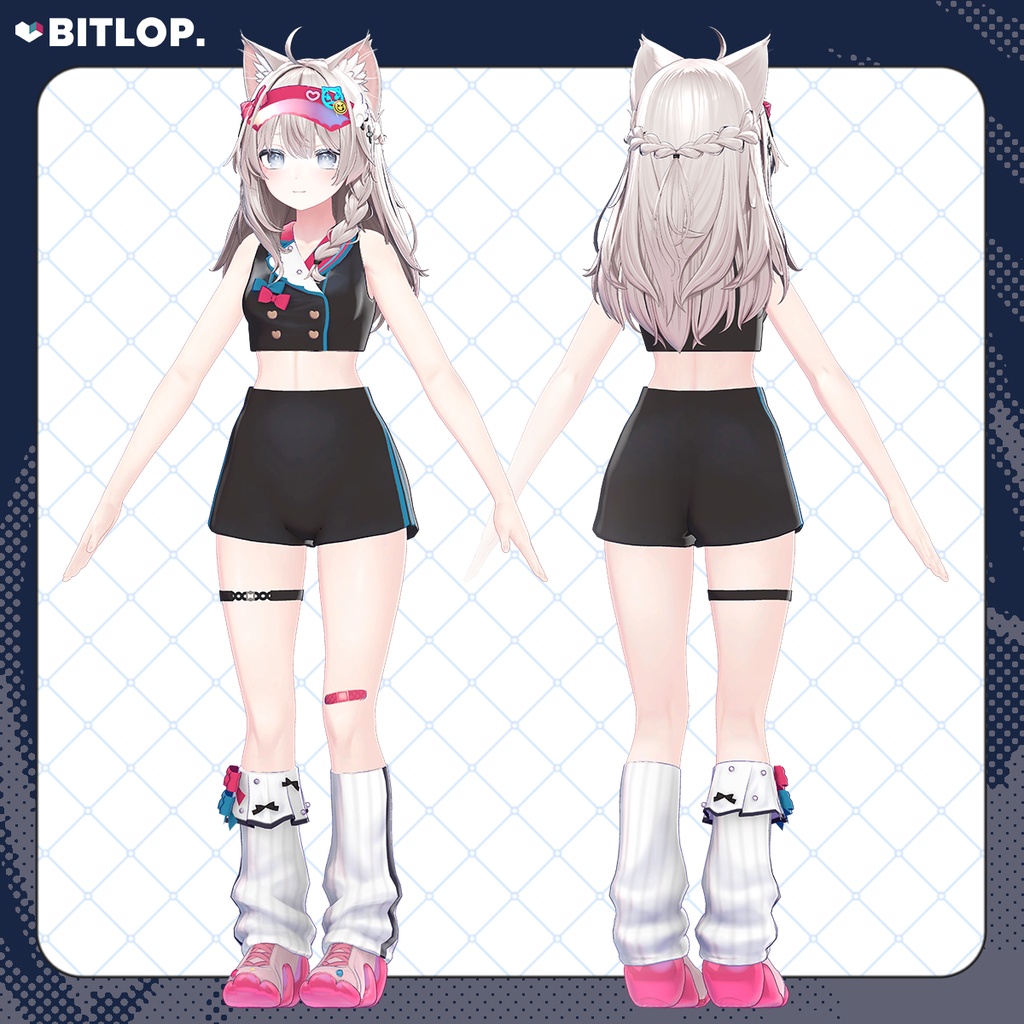 【衣装 / 靴】NEON LUNCH★Diner【複数アバター対応】#BITLOP3D