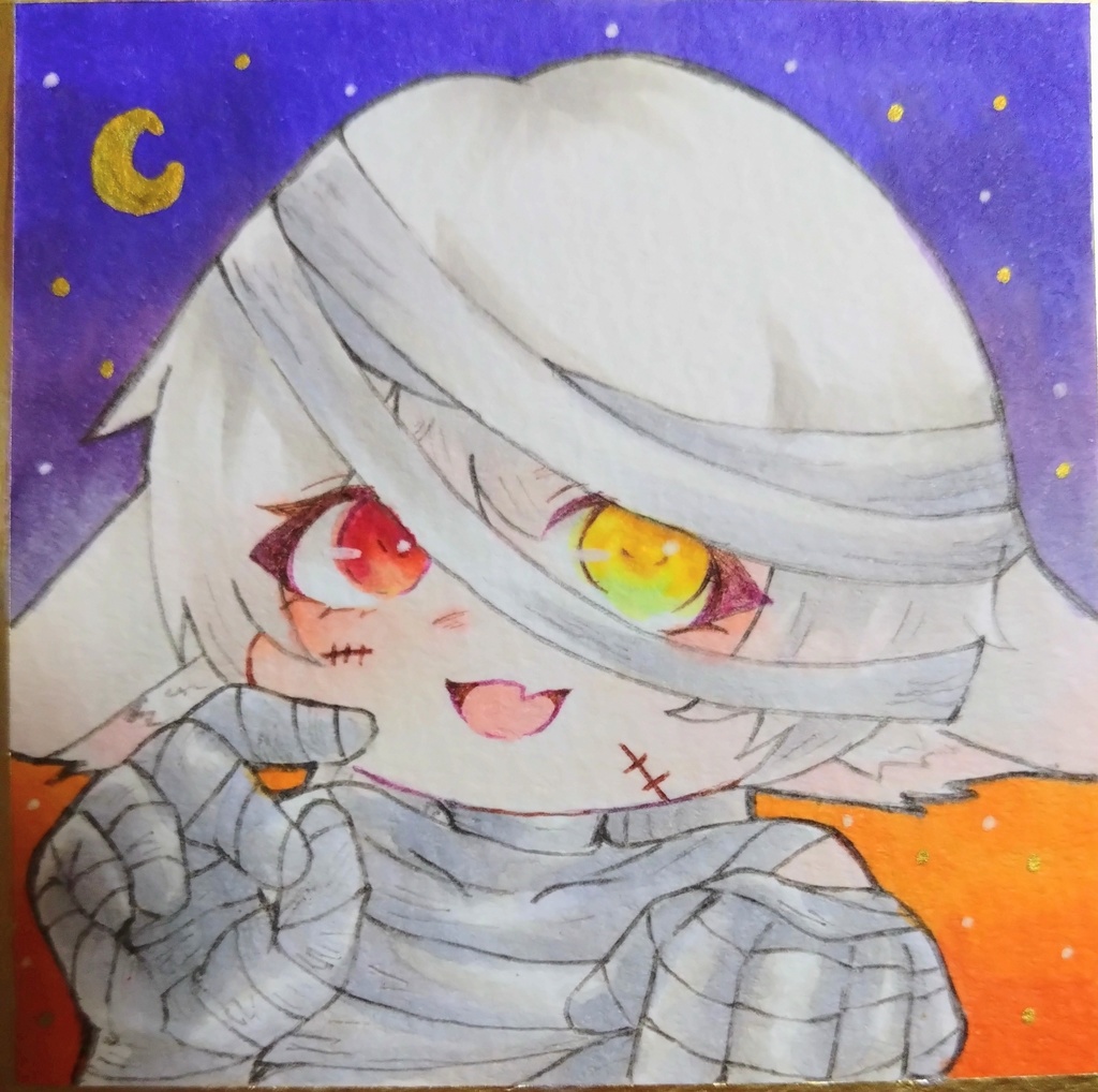 原画ミニ色紙