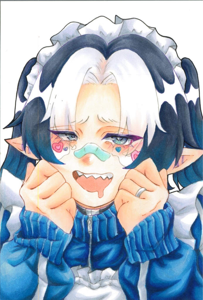 ☆（ゝω・）vｷｬﾋﾟ(原画イラスト)