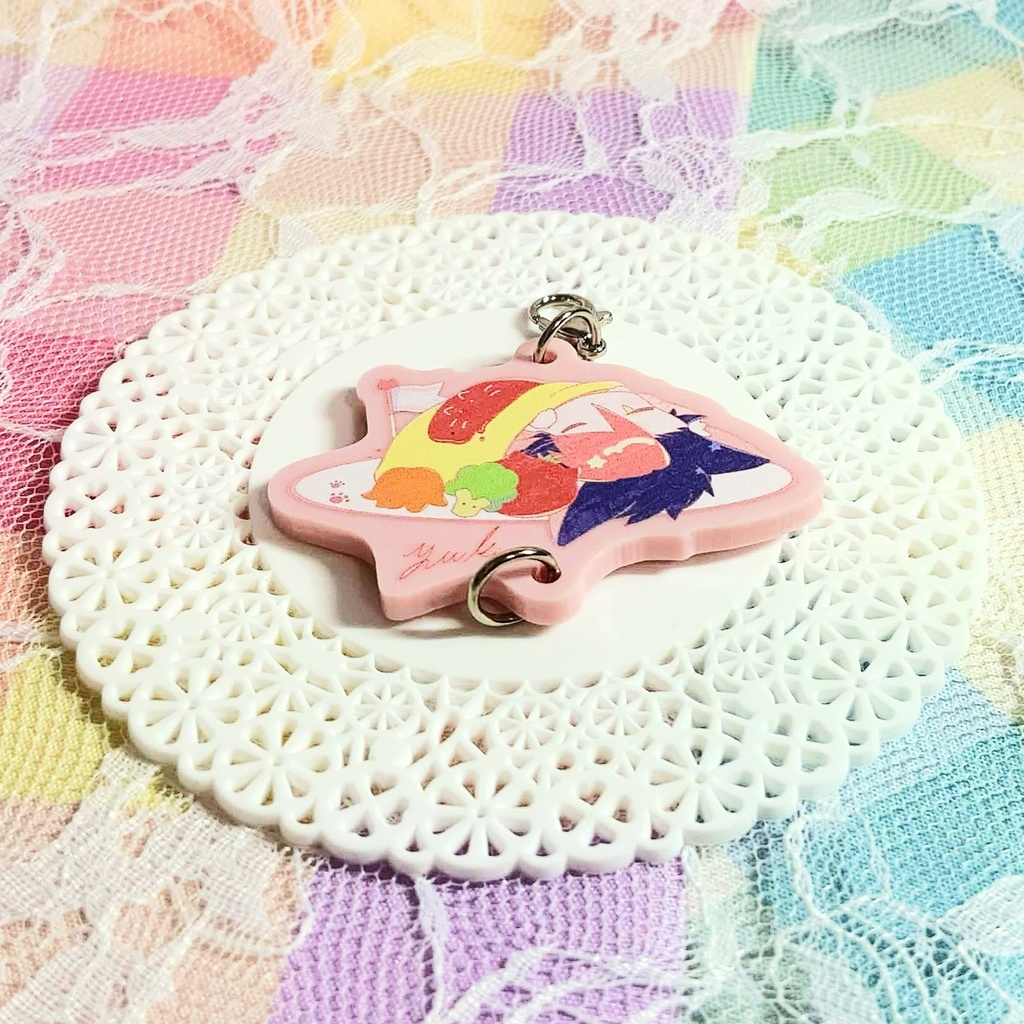 《ももぱっ！》カラーアクリルチャーム-ユウキ📕-