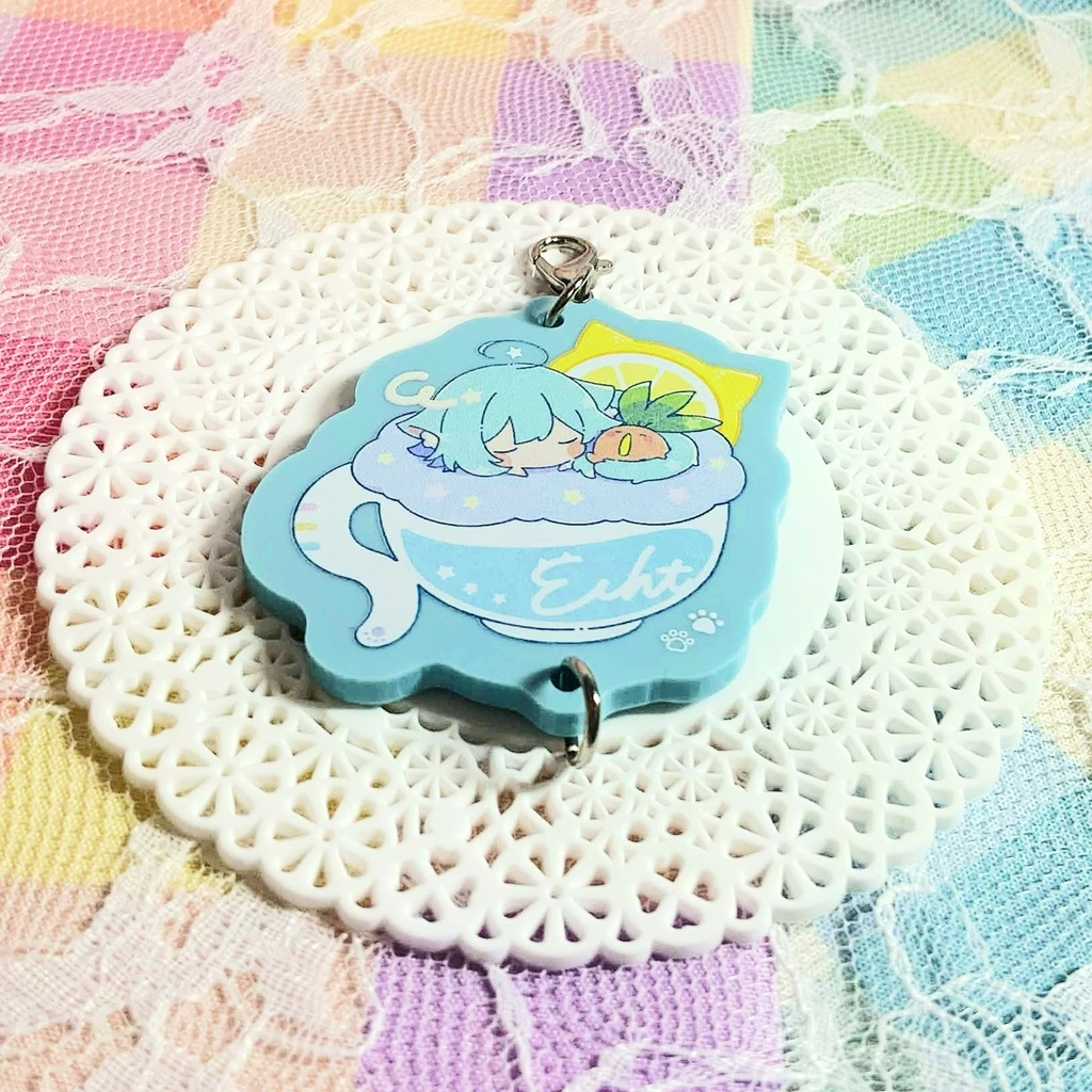 《ももぱっ！》カラーアクリルチャーム-エヒトくん📘-