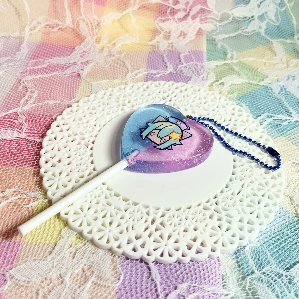 《ももぱっ！》ペロキャンキーホルダー-エヒトくん📘-