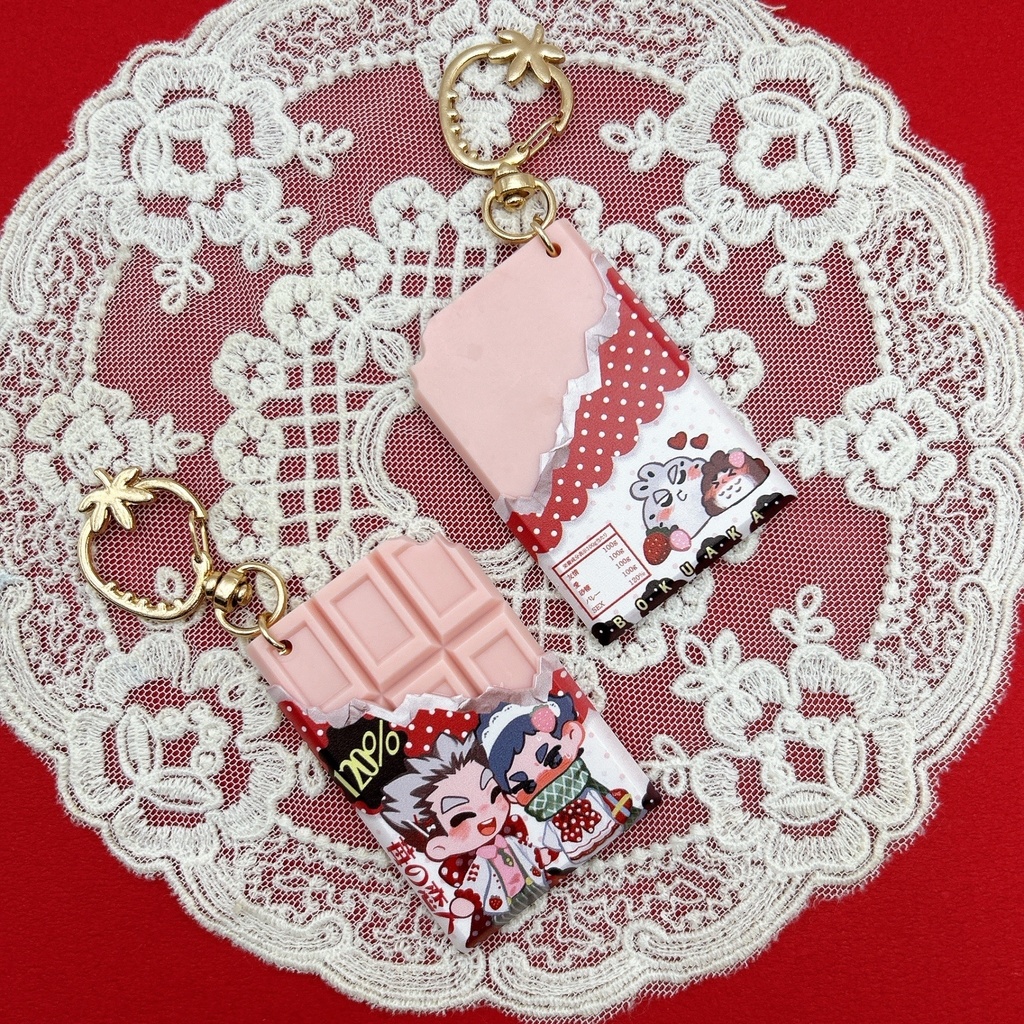 ぼくあか||いちご恋人チョコレートキーホルダー