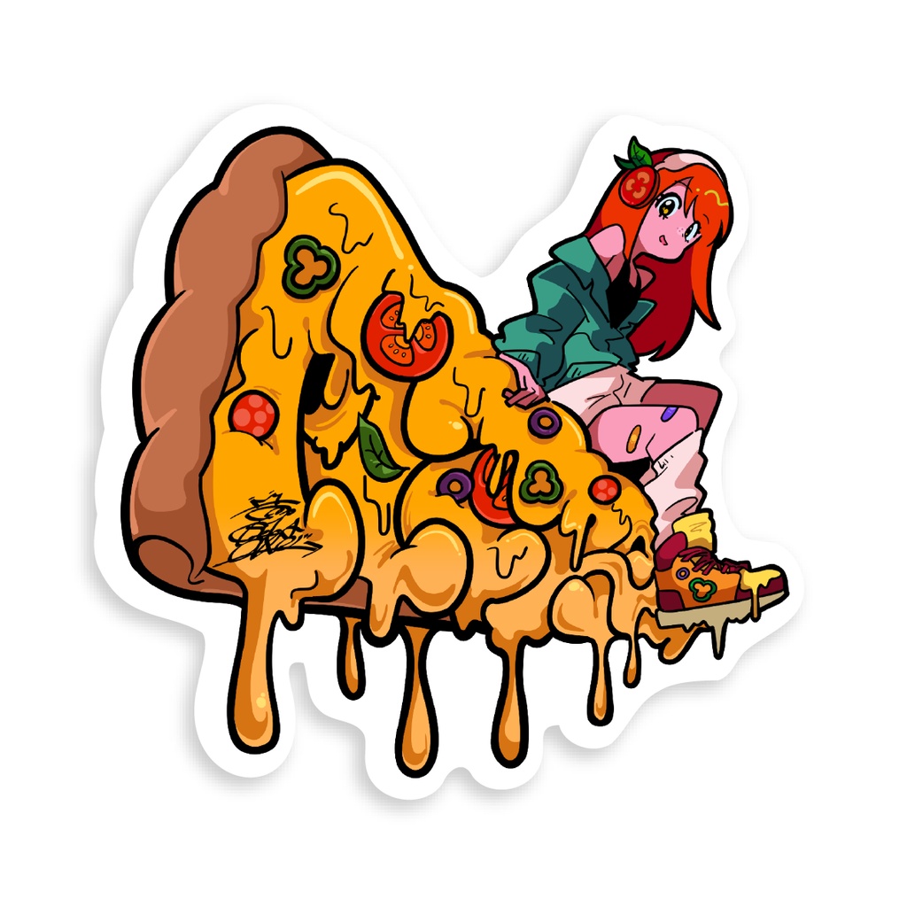 PIZZA ステッカー