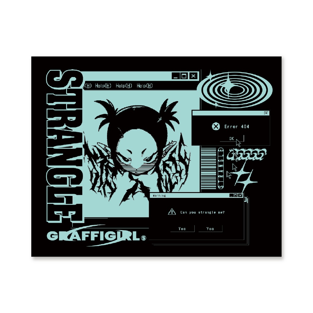 STRANGLE ステッカーB