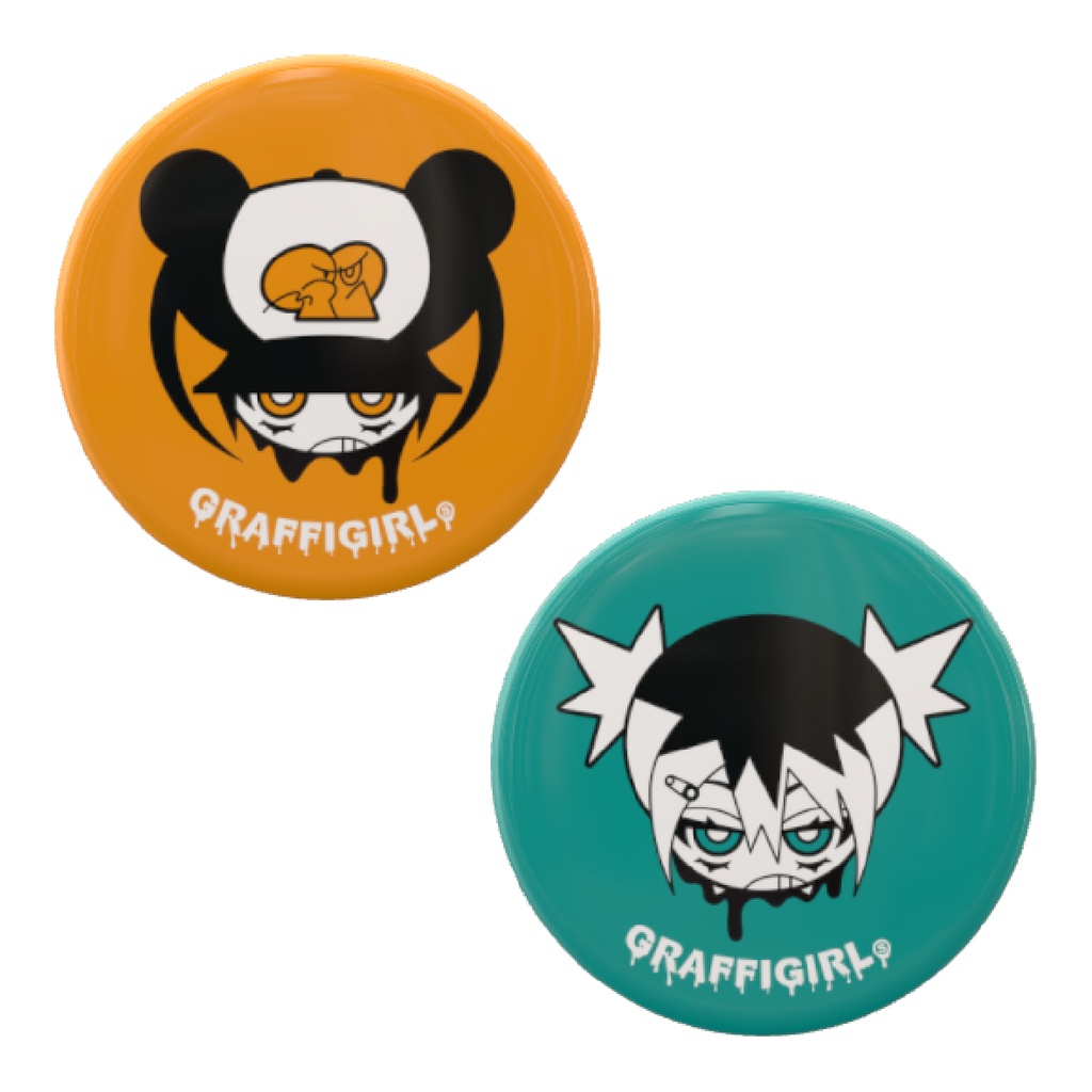 オリジナルキャラクター 缶バッジ 2個セット(32mm)