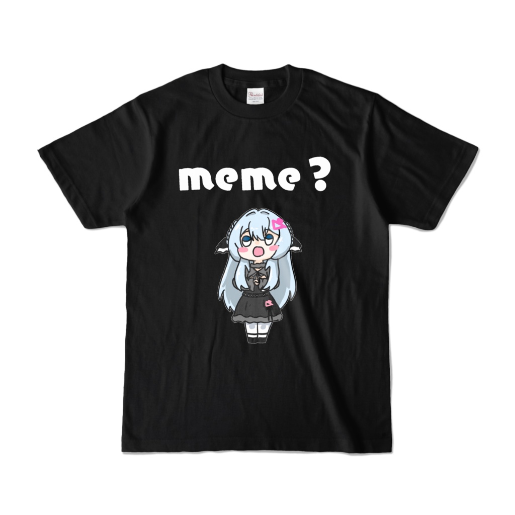 meme? Tシャツ (2) 黒 / meme? T-shirt (2) black