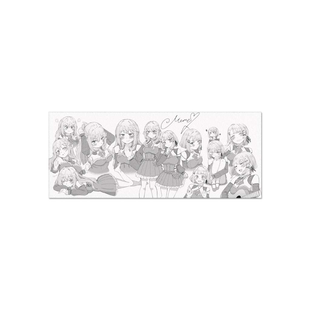 夕凪パン先生作 Meme フェイスタオル Face Towel