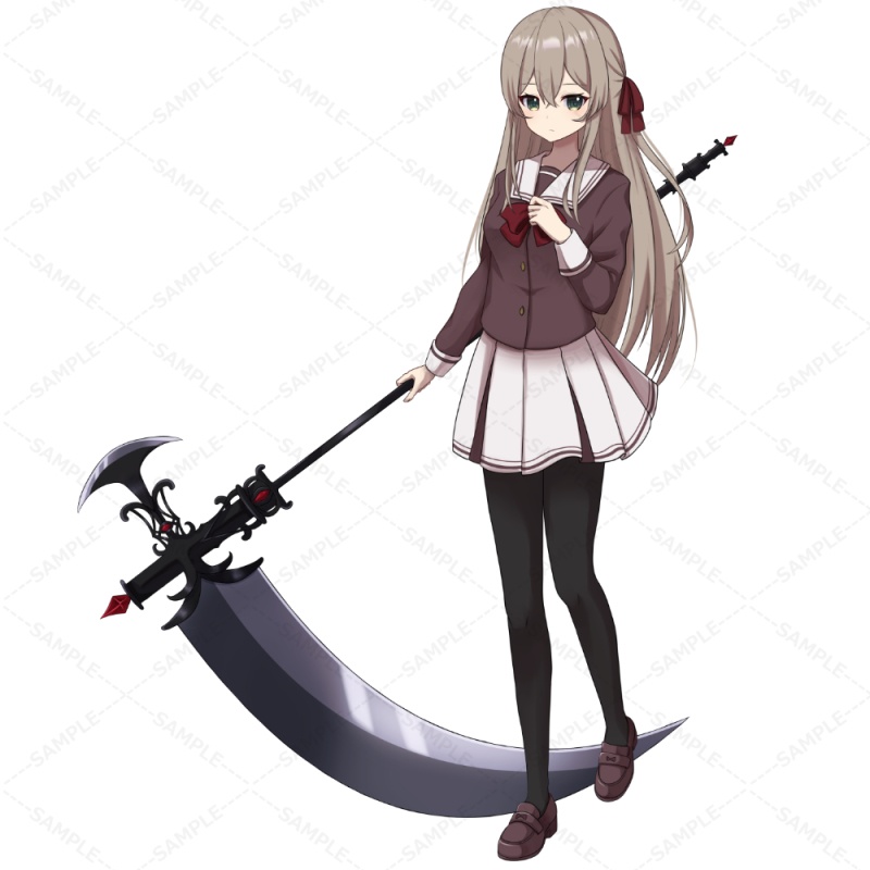 立ち絵素材03_大鎌を持った女の子