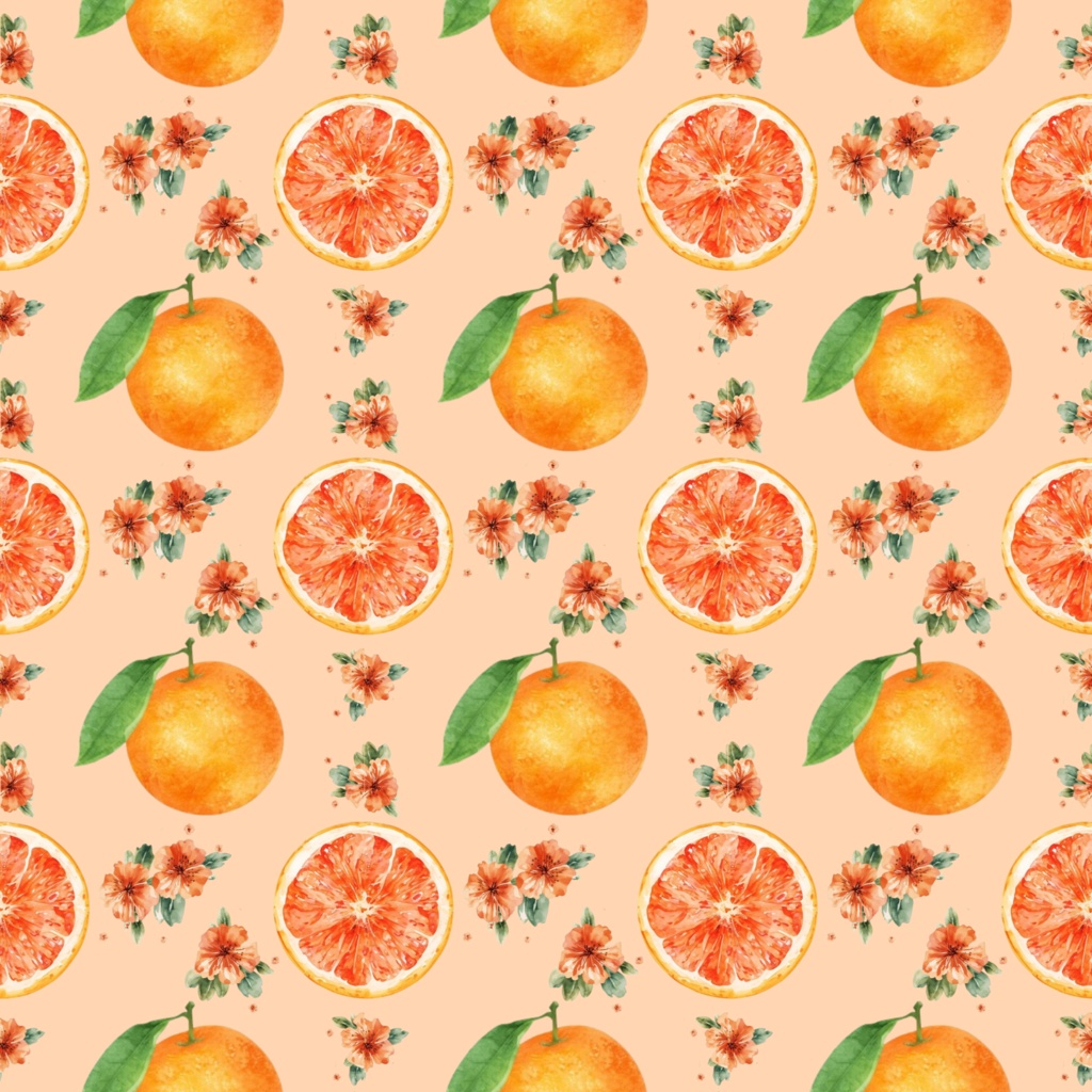 オレンジ　みかん　デジタルペーパー