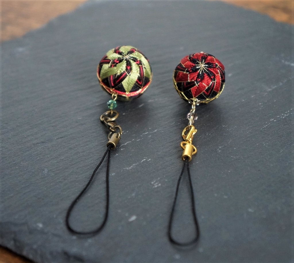 手毬ストラップ【古備前】