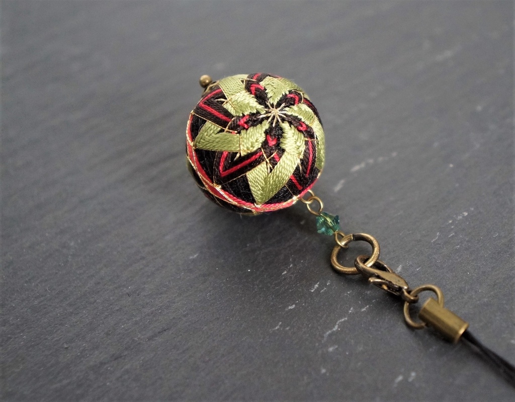 手毬ストラップ【古備前】