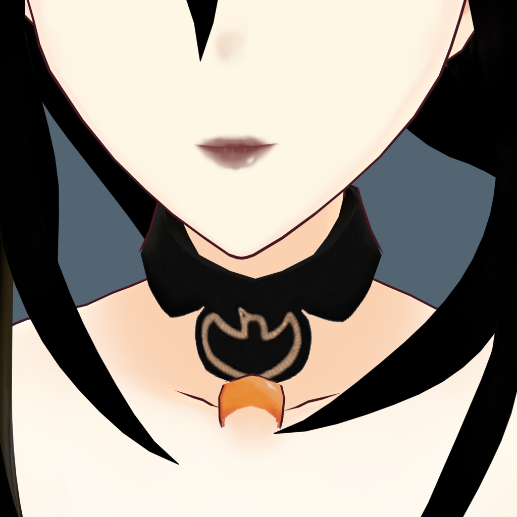 【VRoid】【Free】Black moon outfit