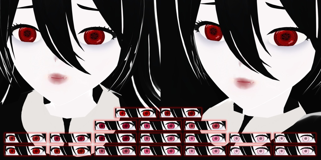 【VRoid】Vampire eyes collection「red」