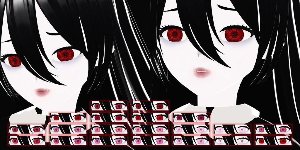 【VRoid】Vampire eyes collection「red」
